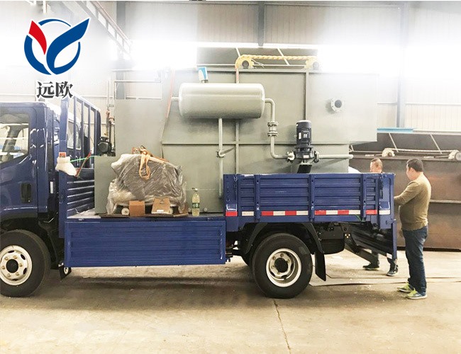 養(yǎng)殖污水處理設(shè)備溶氣氣浮機發(fā)貨現(xiàn)場